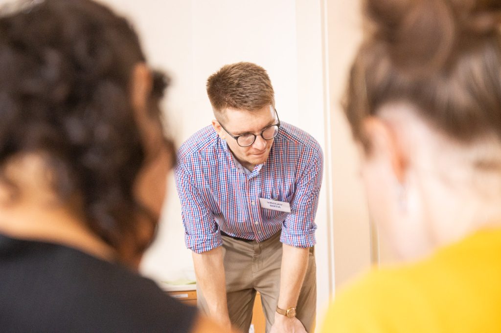 Workshop na Letní škole badatelské výuky. Foto Martin Hundák, FF UK